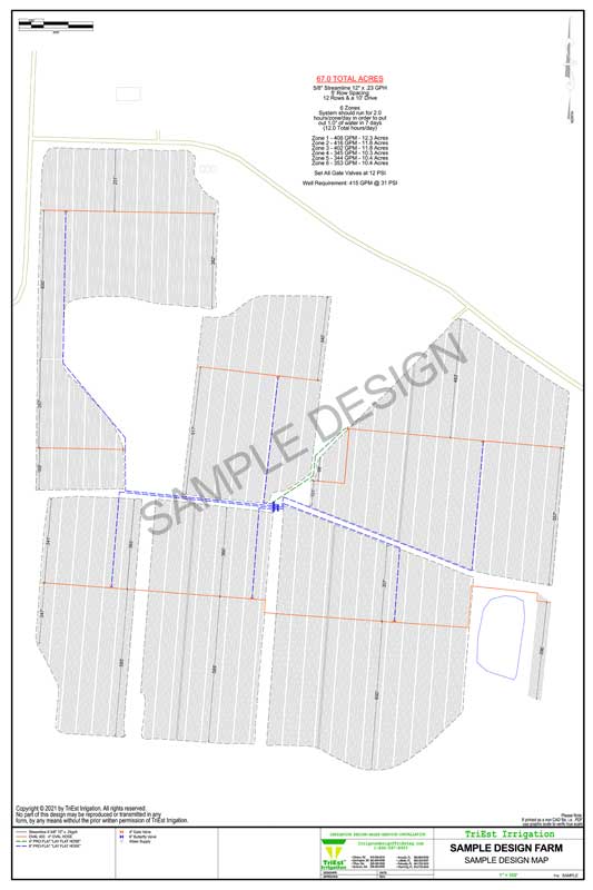 Sample Irrigation Design: Peppers